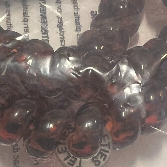 TELETIES Spiral Hair Coils Ponytail Tie Tortoise Pink Water Resistant No Crease - Picture 8 of 9